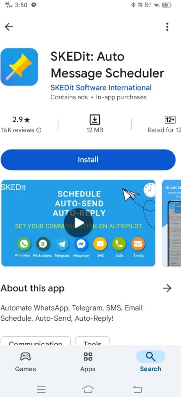 Download SKEDit from Play Store